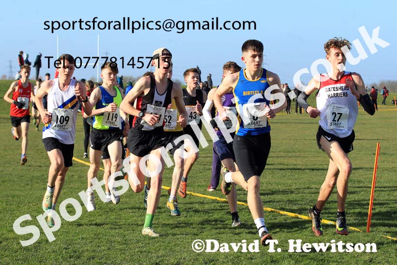 Mens under-17s 2022 Northern Cross Country Champs., Pontefract. Photo: David T. Hewitson/Sports for All Pics